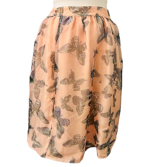 Cece Butterfly Kiss Side Zip A Line Full Skirt Size 14 NWT - Picture 4 of 10